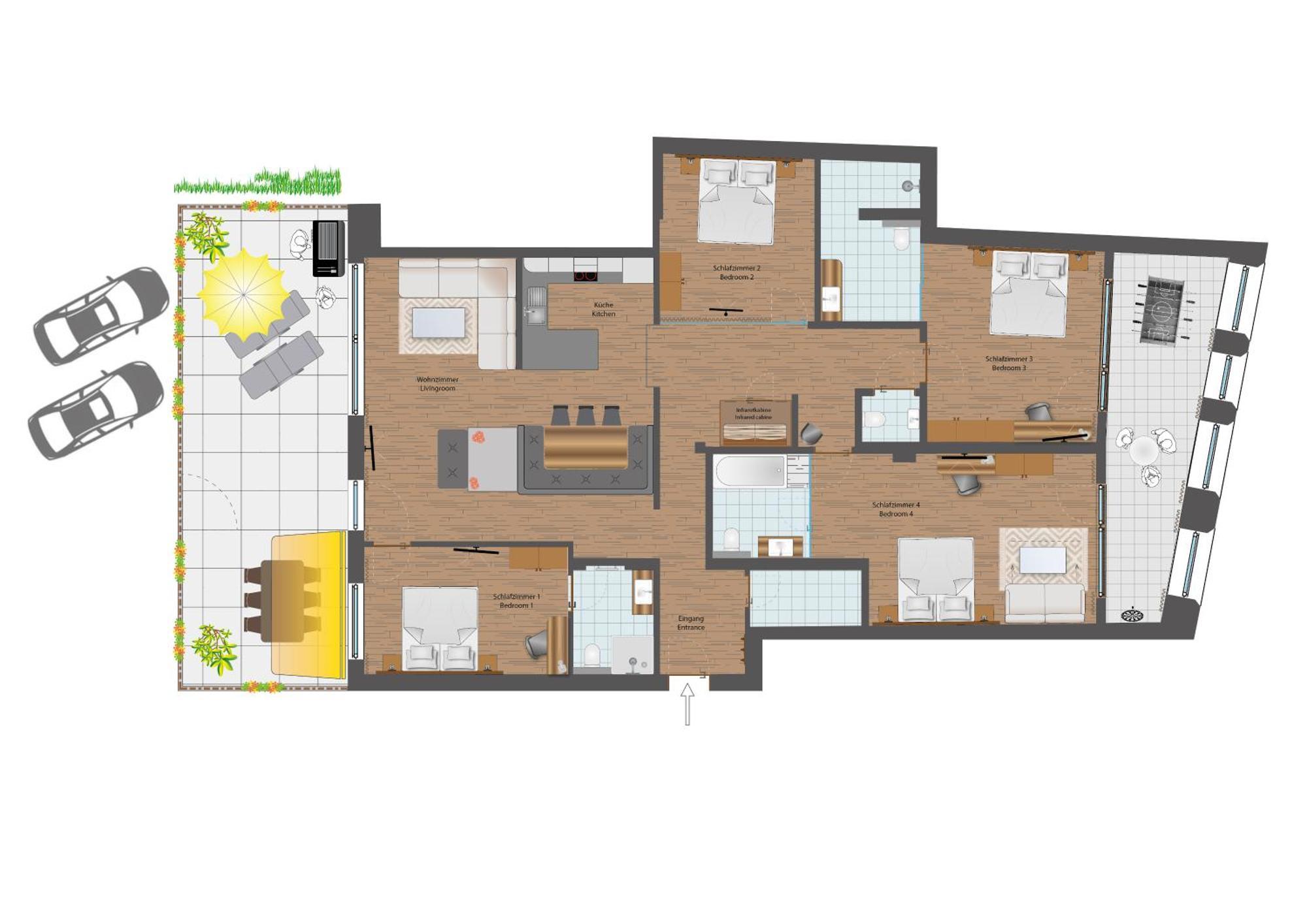 Apartmenthaus Goldeck Ried im Oberinntal Luaran gambar